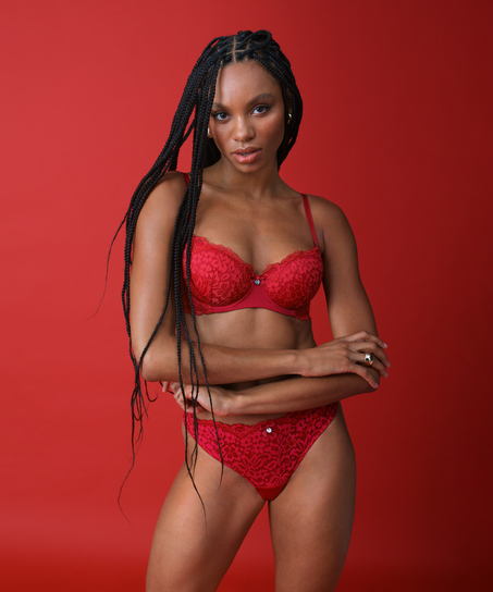 Formstøbt bøjle-bh Rose, Rød