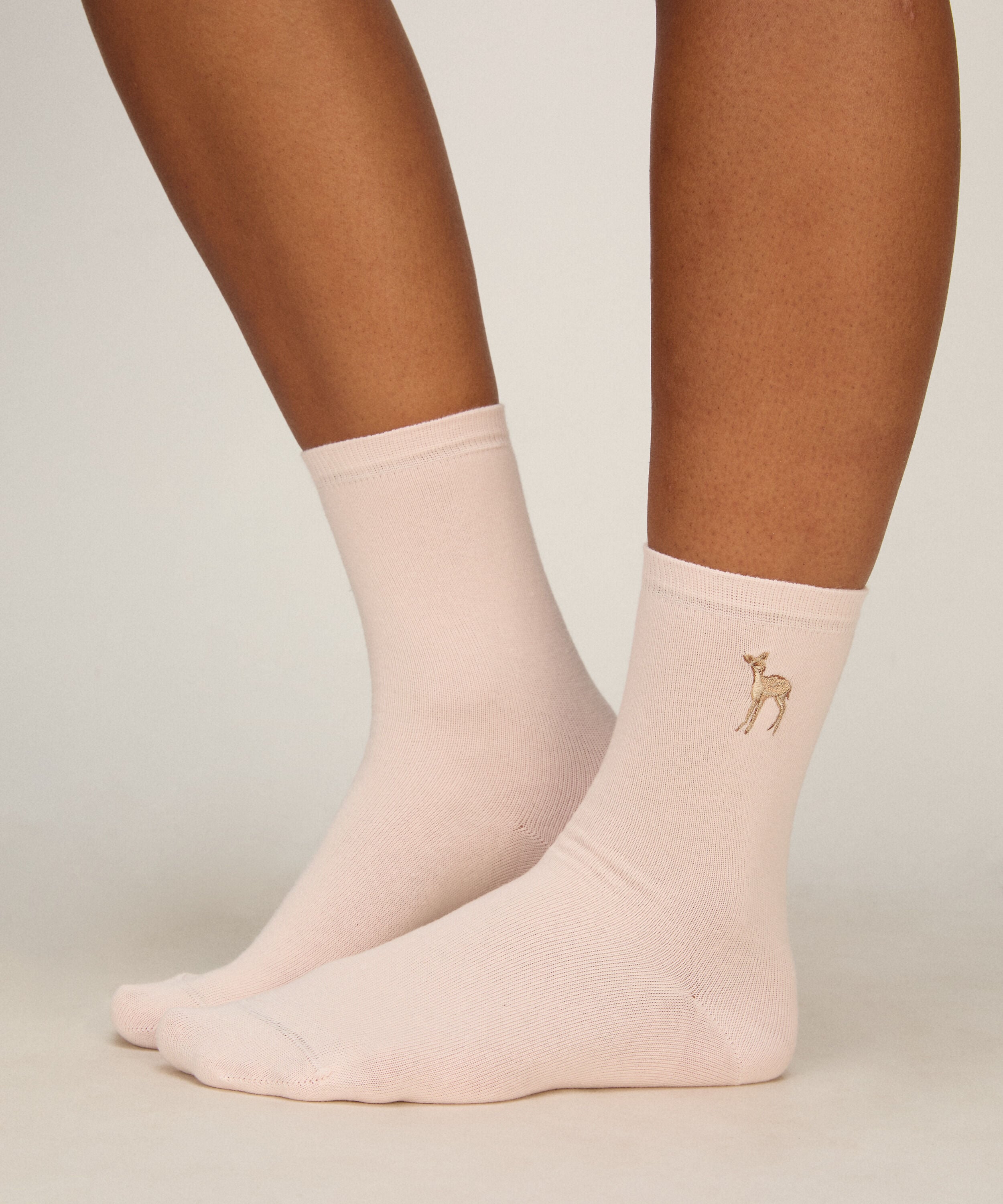 Sokker 3 Pair Cotton, Lyserød