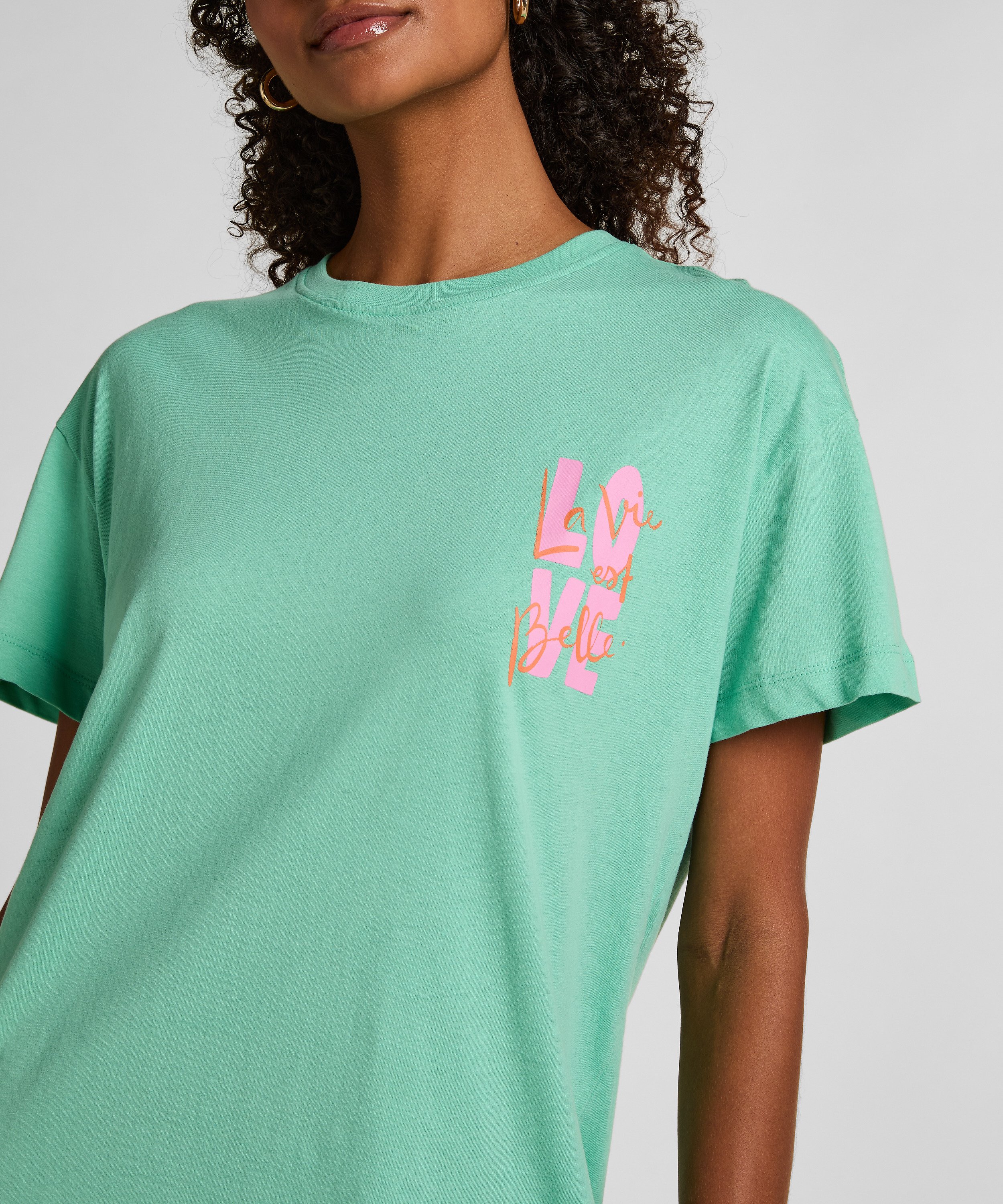 Natskjorte rund hals, Grøn, main