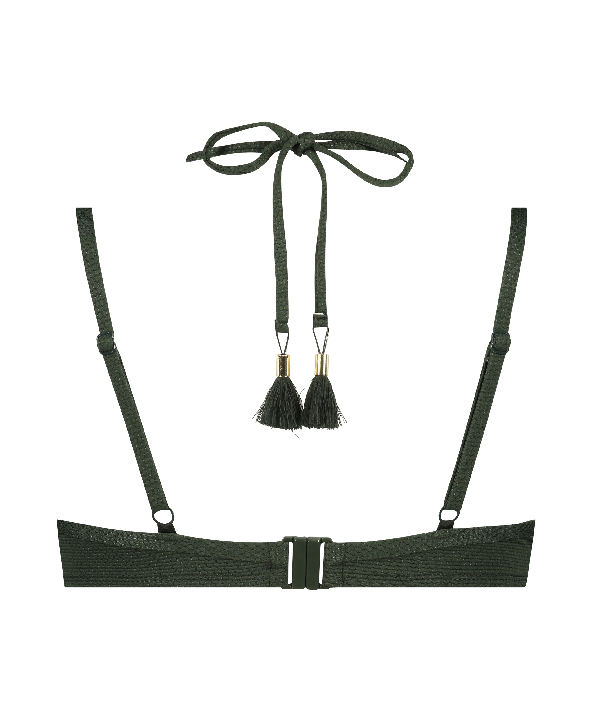Scallop Glam formst&oslash;bt b&oslash;jle-bikinitop, Gr&oslash;n, main