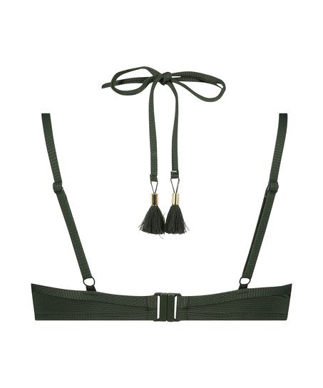 Scallop Glam formst&oslash;bt b&oslash;jle-bikinitop, Gr&oslash;n