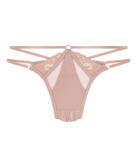 Brasiliansk trusse bundløs Nisha, Beige