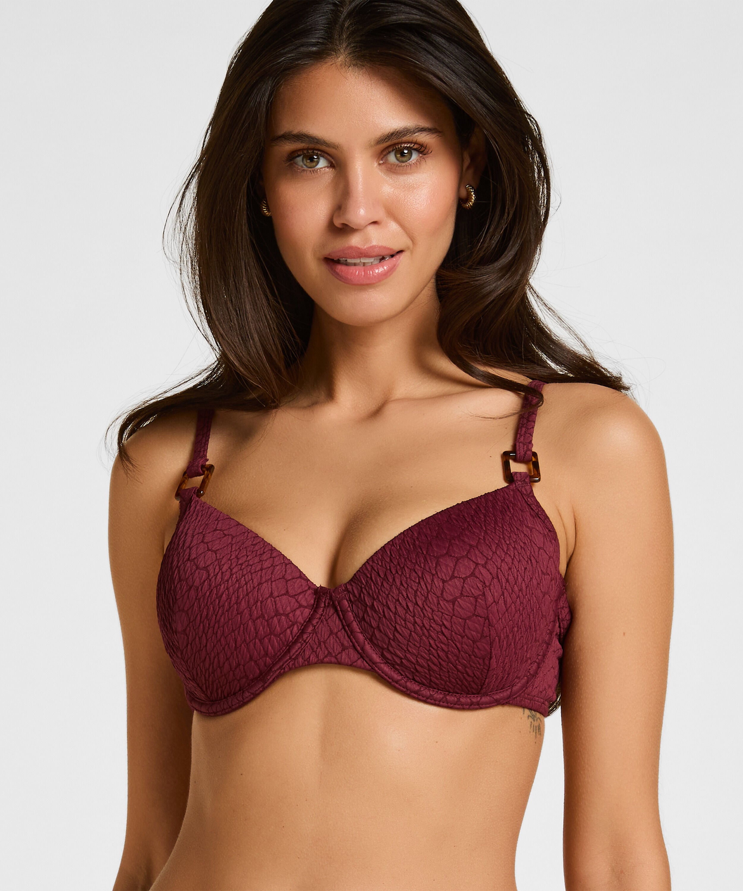 Polstret Bøjle Bikini Top Aruba, Lilla Polstret Bøjle Bikini Top Aruba, Lilla
