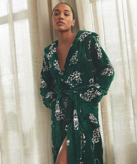 Badekåbe Fleece, Grøn