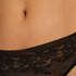 Invisible g-streng Allover Lace, sort