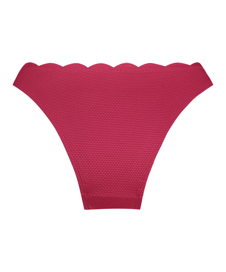 Højskåret Bikinitrusse Scallop, pink
