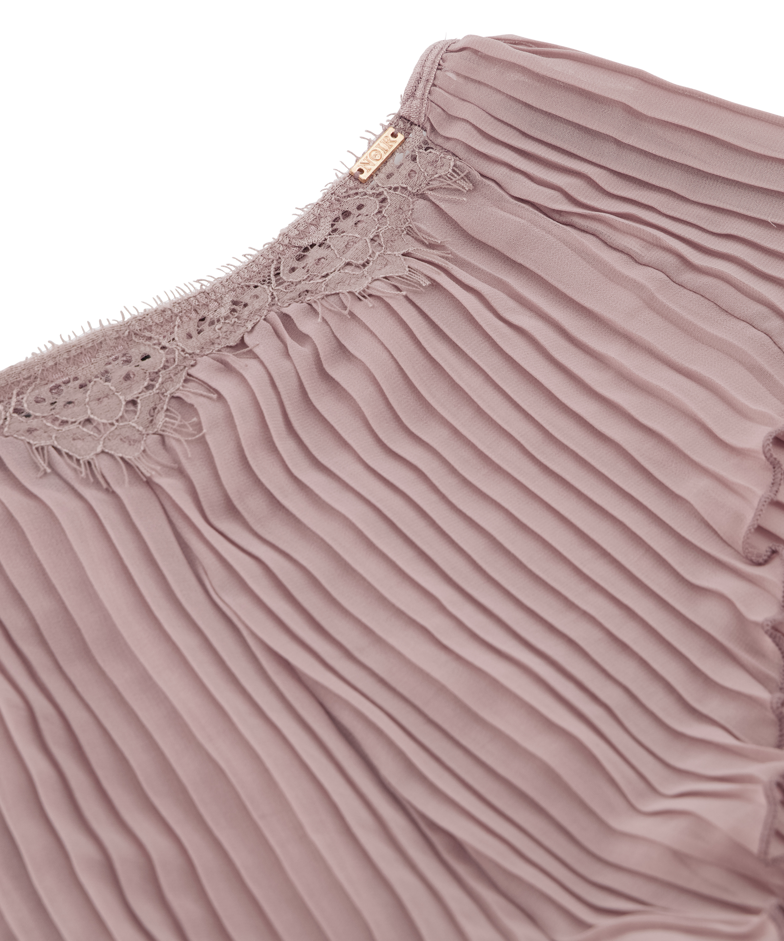 Cami-s&aelig;t Chiffon Plisseret, Lilla, main