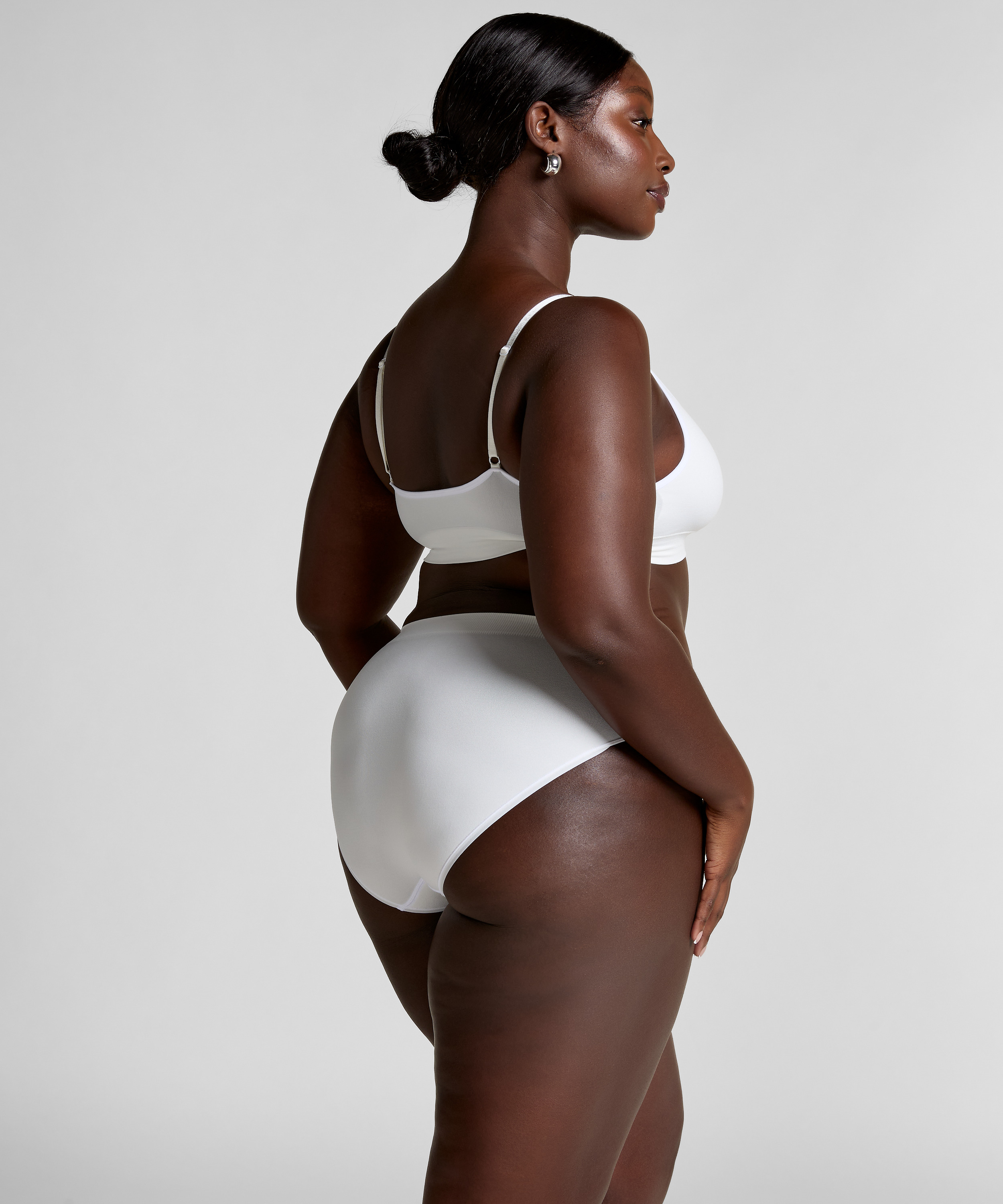 Dide trekantsbralette, Hvid, main