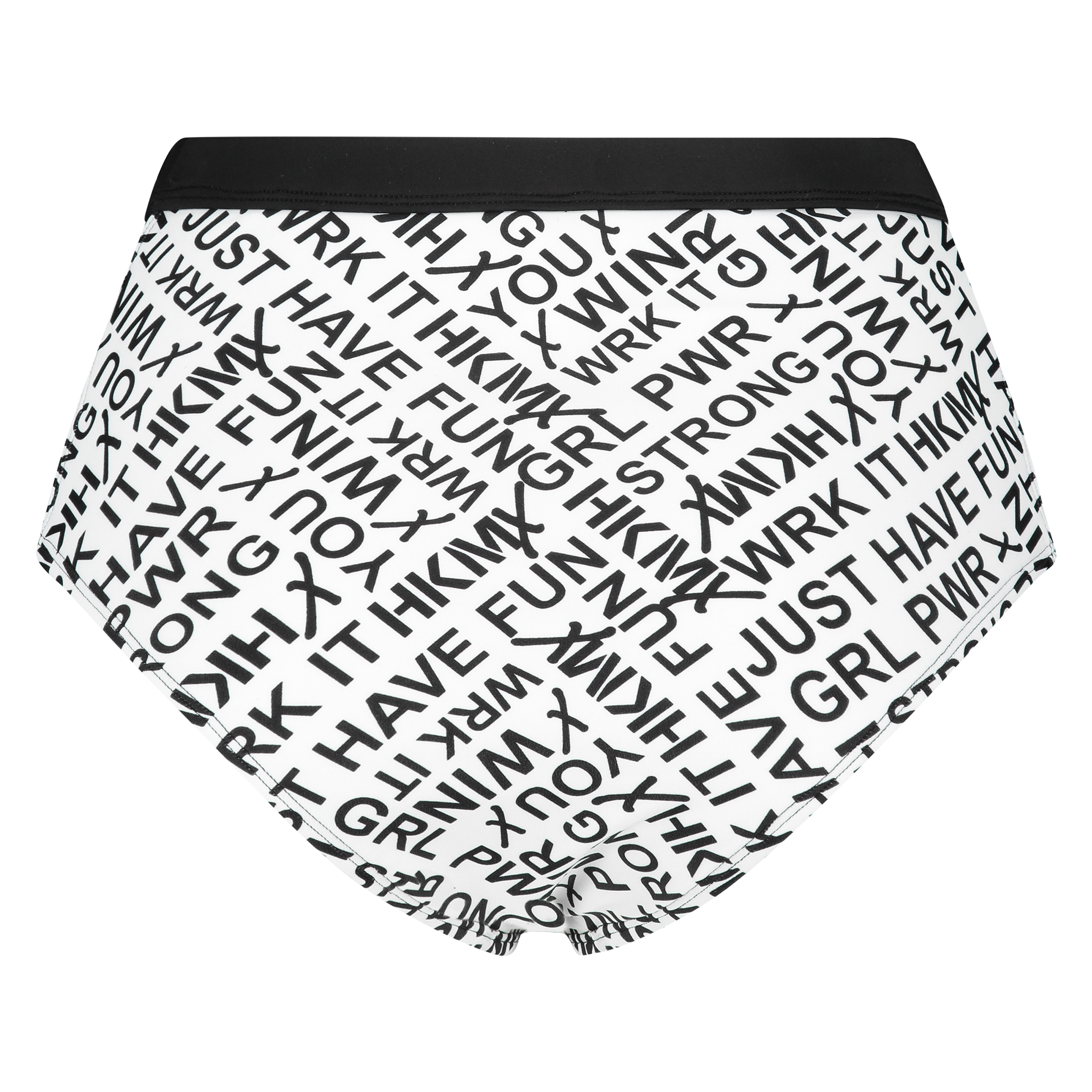 HKMX High Waist Cheeky Bikinitrusser, hvid, main