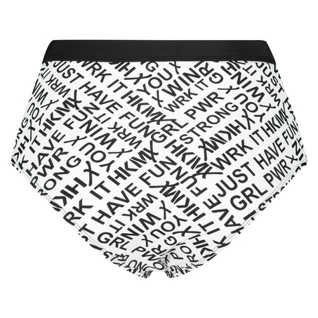 HKMX High Waist Cheeky Bikinitrusser, hvid