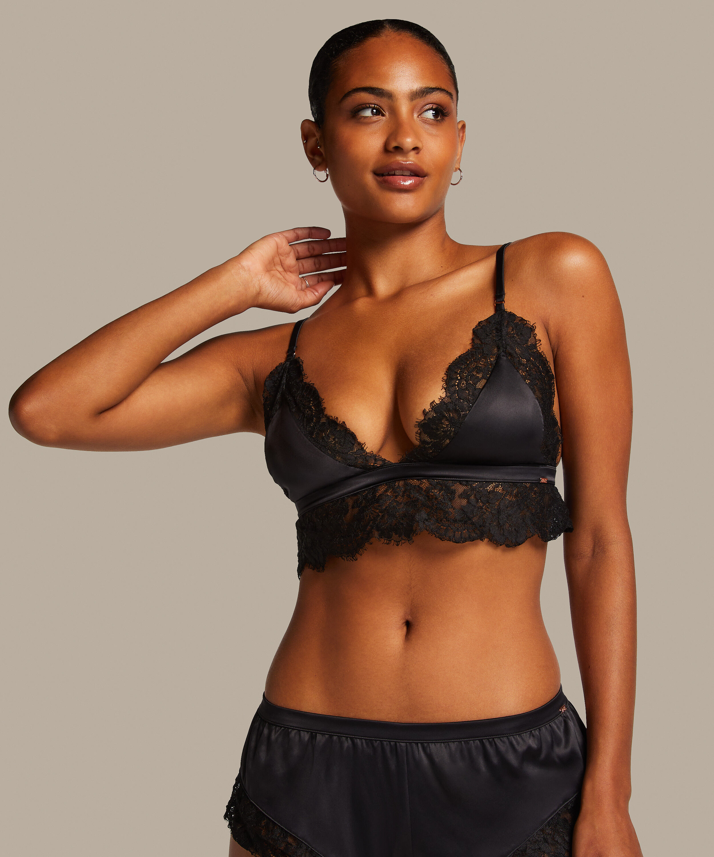 Bralette Valerie, Sort