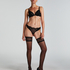 Stay-ups 15 Denier Lace, Sort