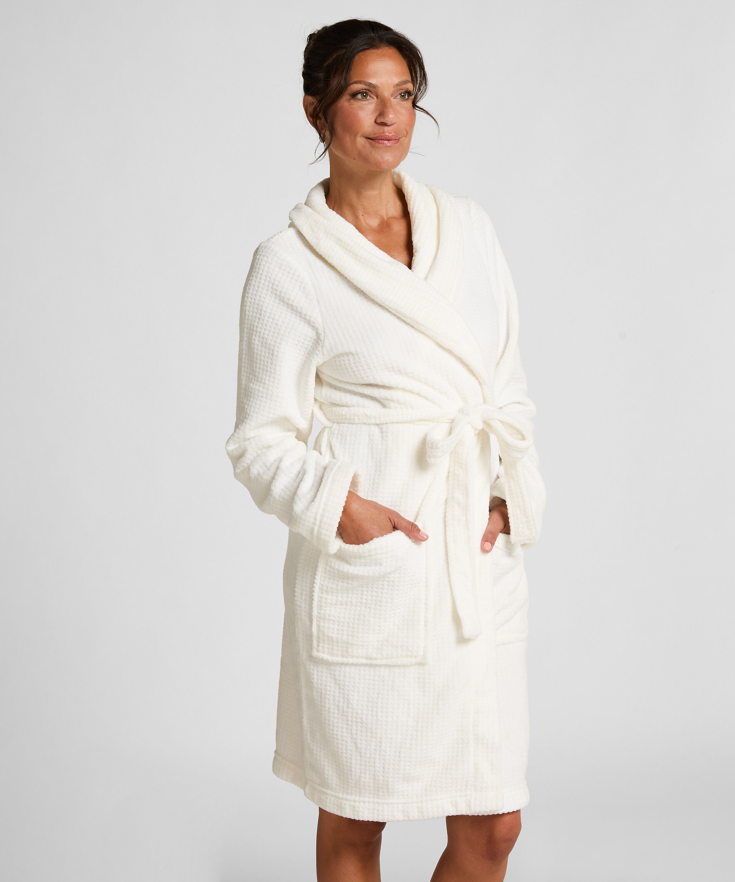 Badekåbe Fleece, Hvid