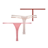 3-styks-pakning G-streng, pink