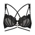 Ikke-formstøbt bøjle-bh Eros, Sort