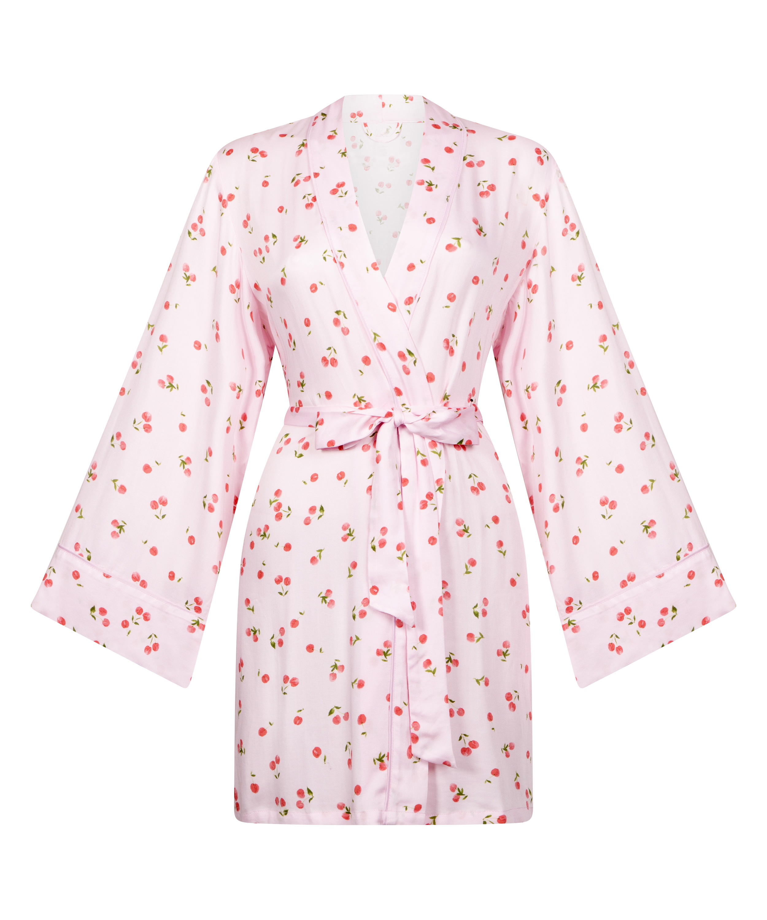 Satin kimono, Lyserød, main