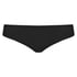 Usynlig brasiliansk trusse Lace Back, Sort