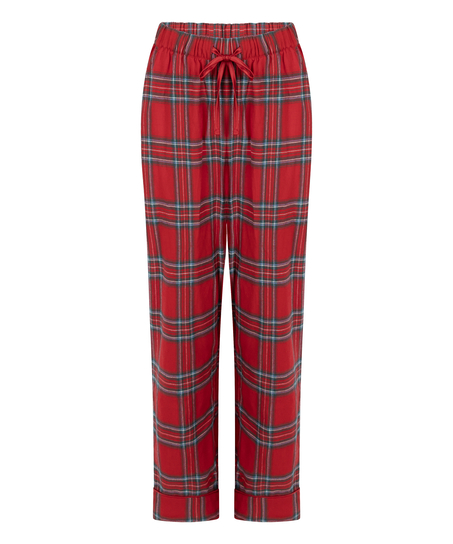 Petite pyjamasbukser af Flannel, Rød