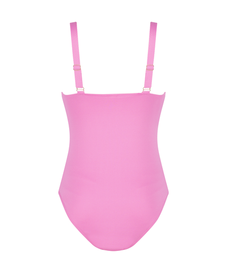 Formende badedragt Scallop, pink