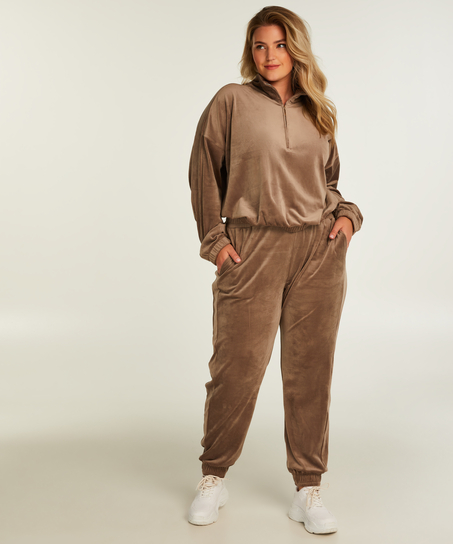 Joggingbukser Velours, Brown