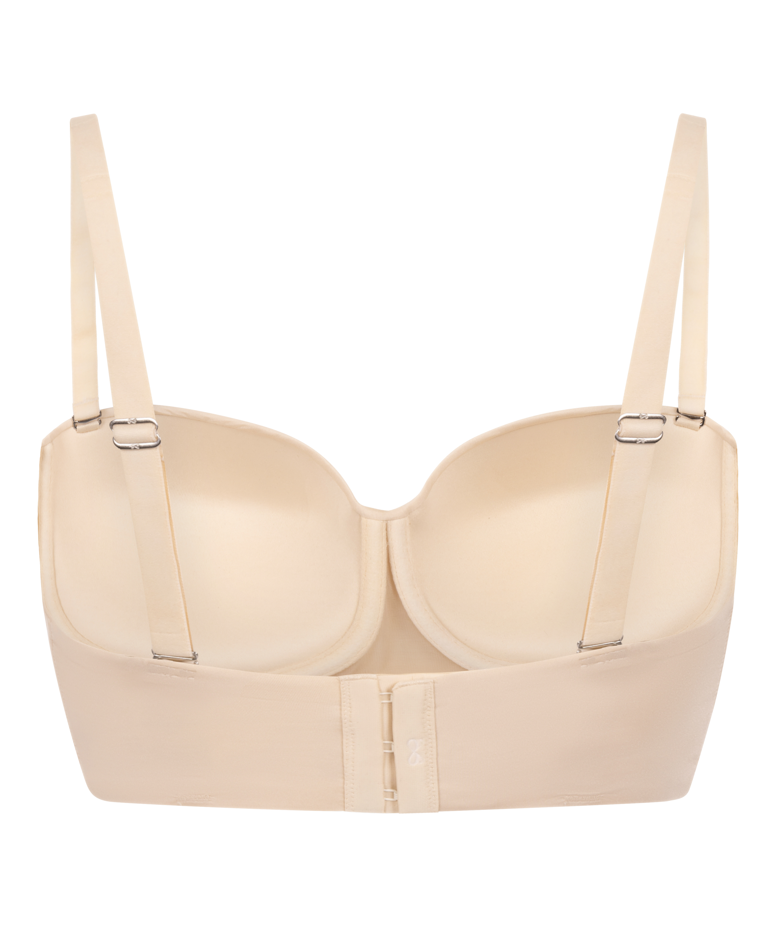 Formstøbt stropløs bøjle-bh med pushup Smooth, Beige, main