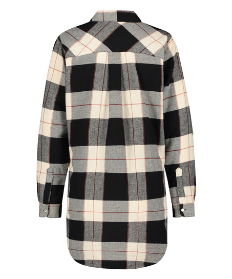 Lange ærmer Mandeskjorte, Sort