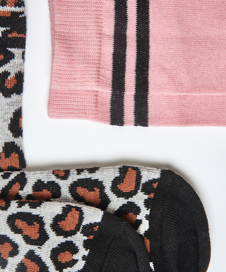 2 Par Bomuldssokker, Gr&aring;