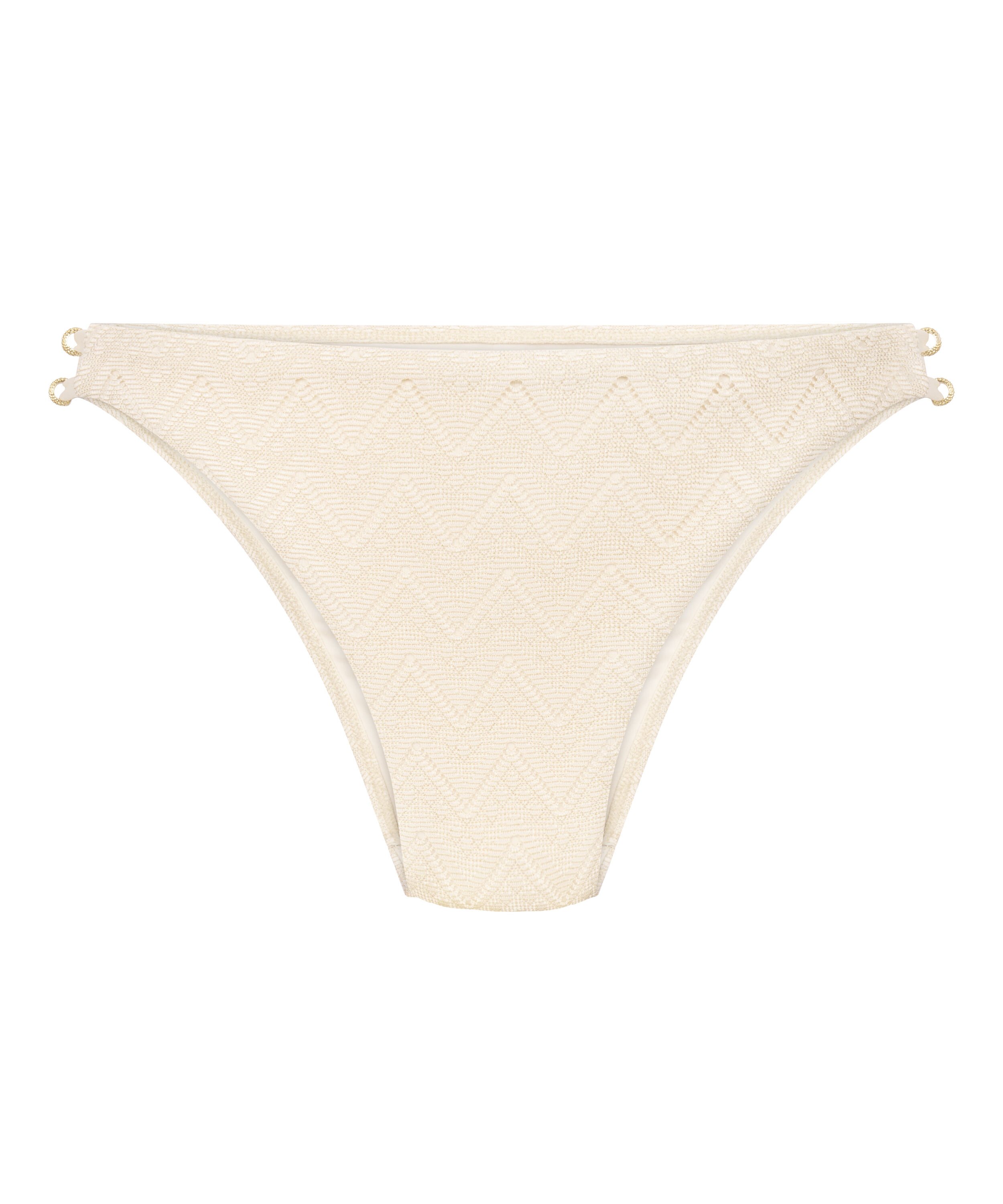 Bikinitrusse Crochet, Hvid