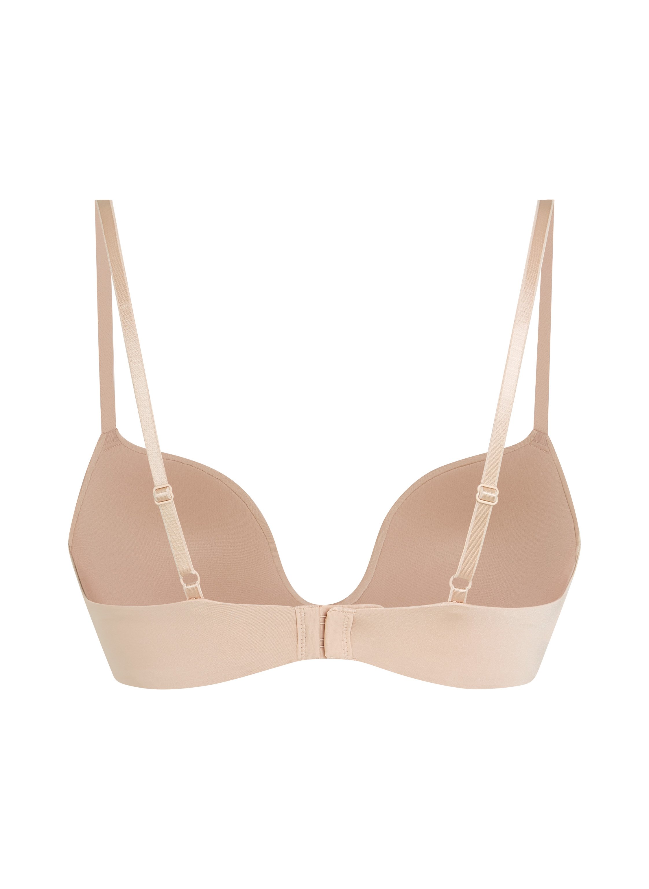 Formstøbt pushup-bøjle-bh Deep-V, Beige, main