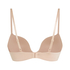 Formstøbt pushup-bøjle-bh Deep-V, Beige