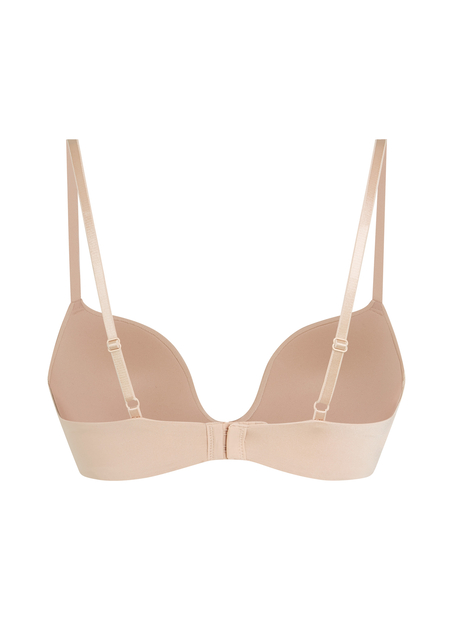 Formstøbt pushup-bøjle-bh Deep-V, Beige