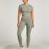HKMX sømløs sports crop top, Grøn