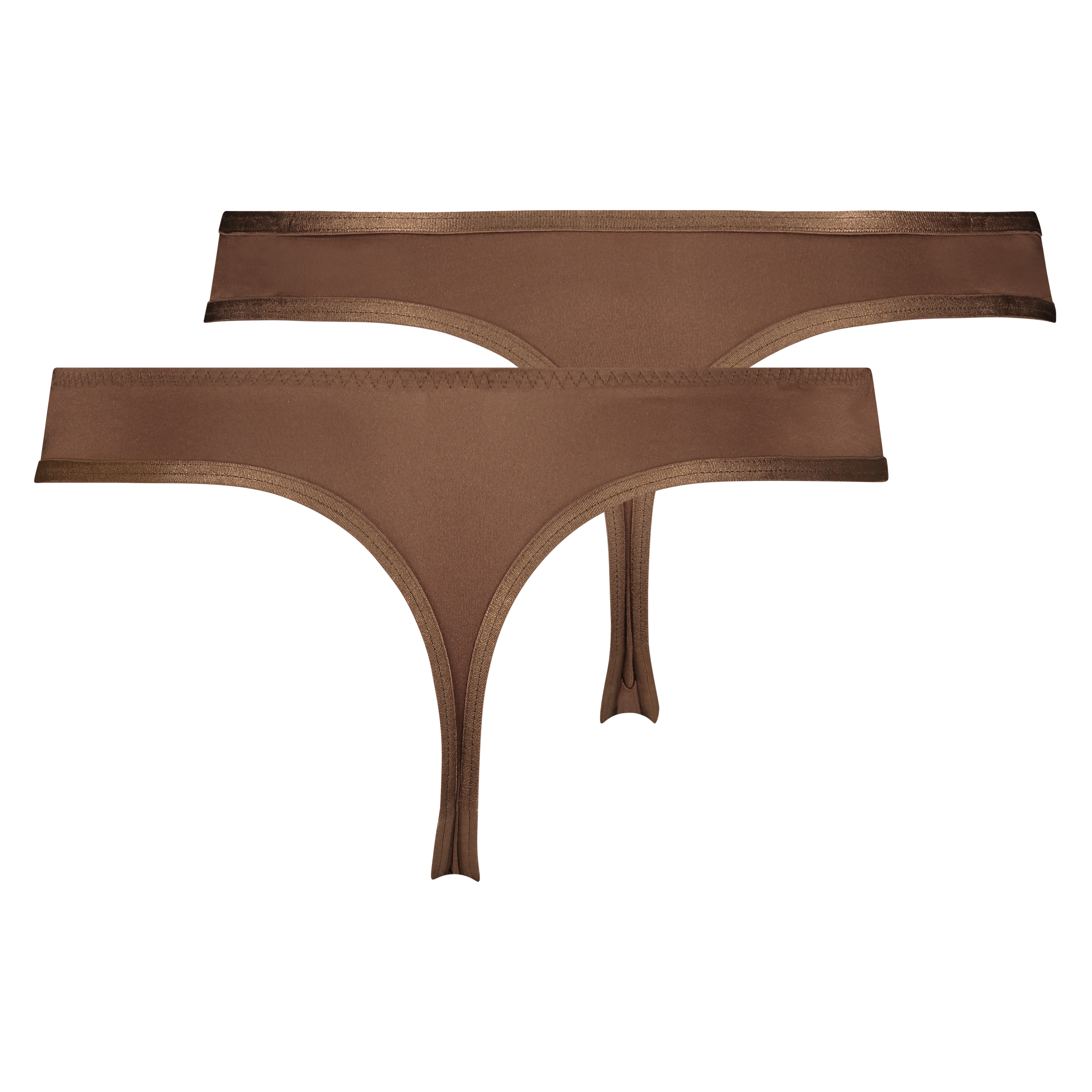 Angie g-streng, pakke med 2 stk., Brown, main