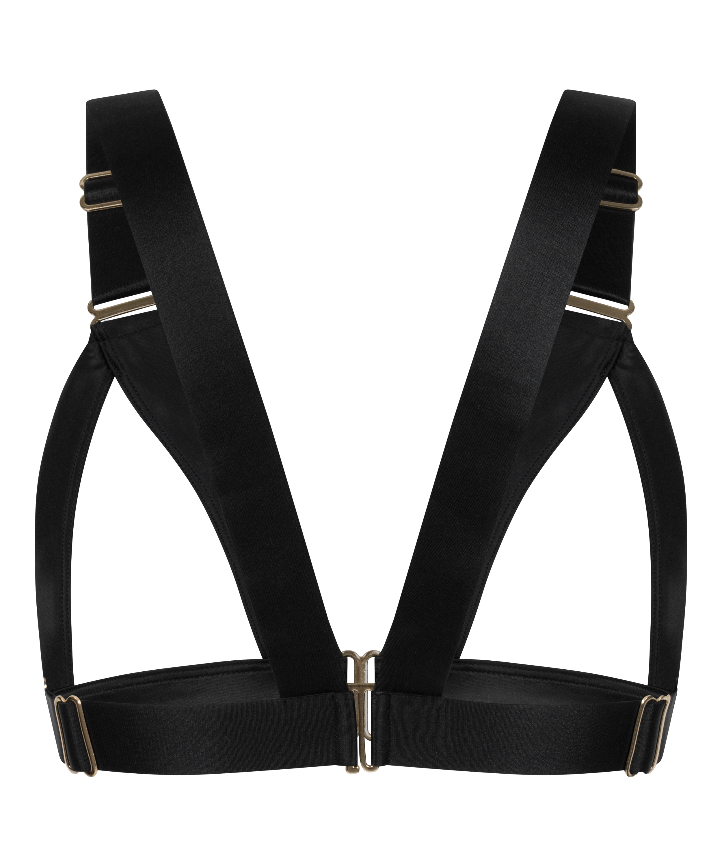 Colette åben bralette, Sort, main