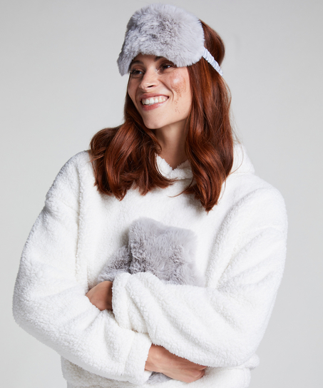 Varmedunk Sovemaske Set, Grå