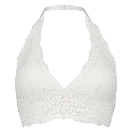 Formstøbt halterneck Bralette Marina, Hvid