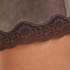 Shorts velour Lace, Brun