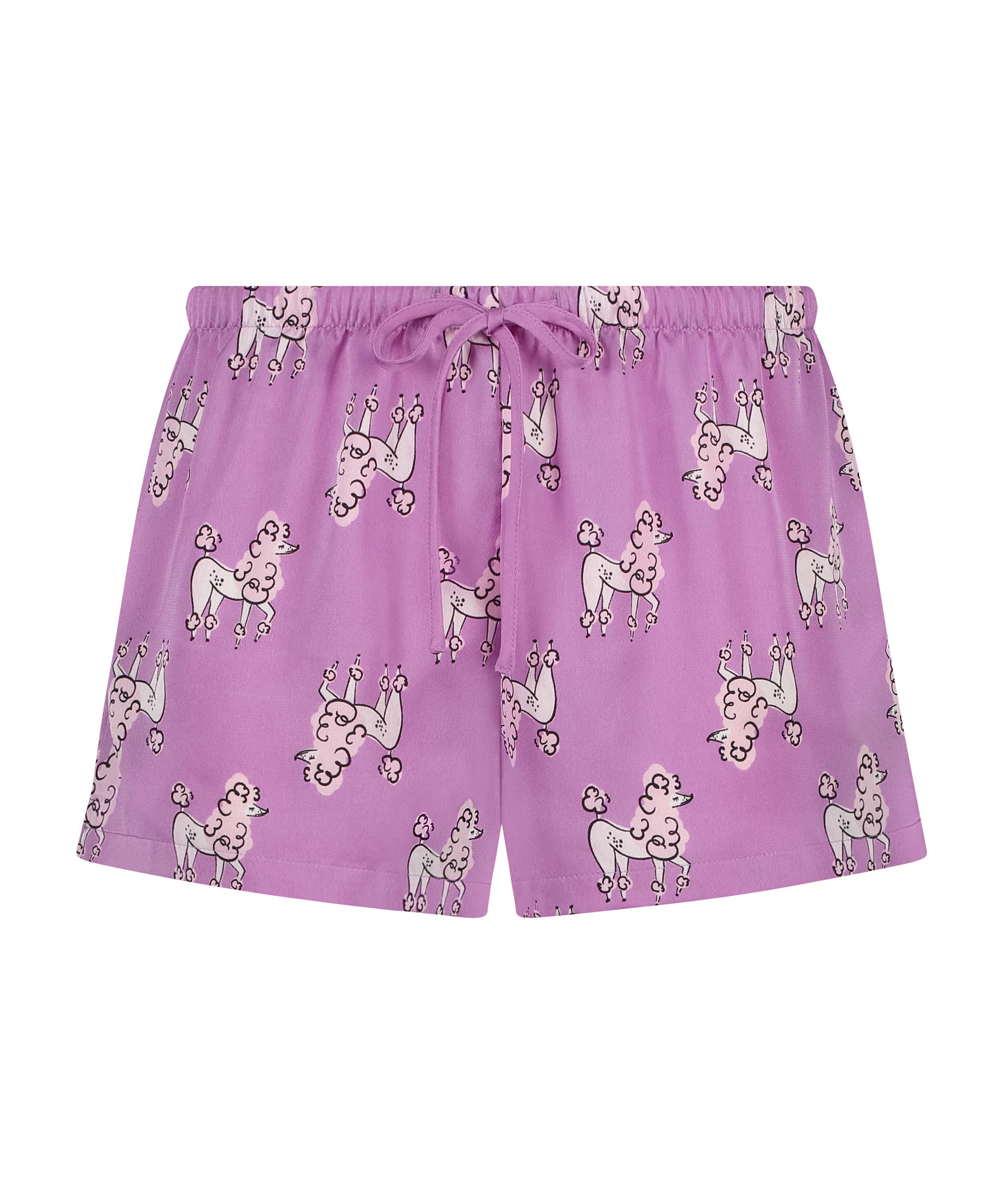 Pyjamasshorts Satin, Lilla, main