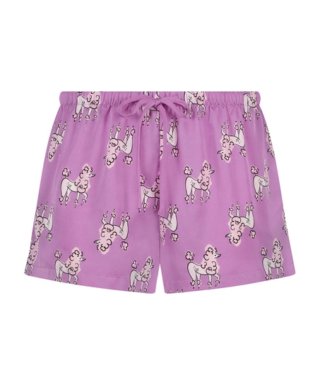 Pyjamasshorts Satin, Lilla