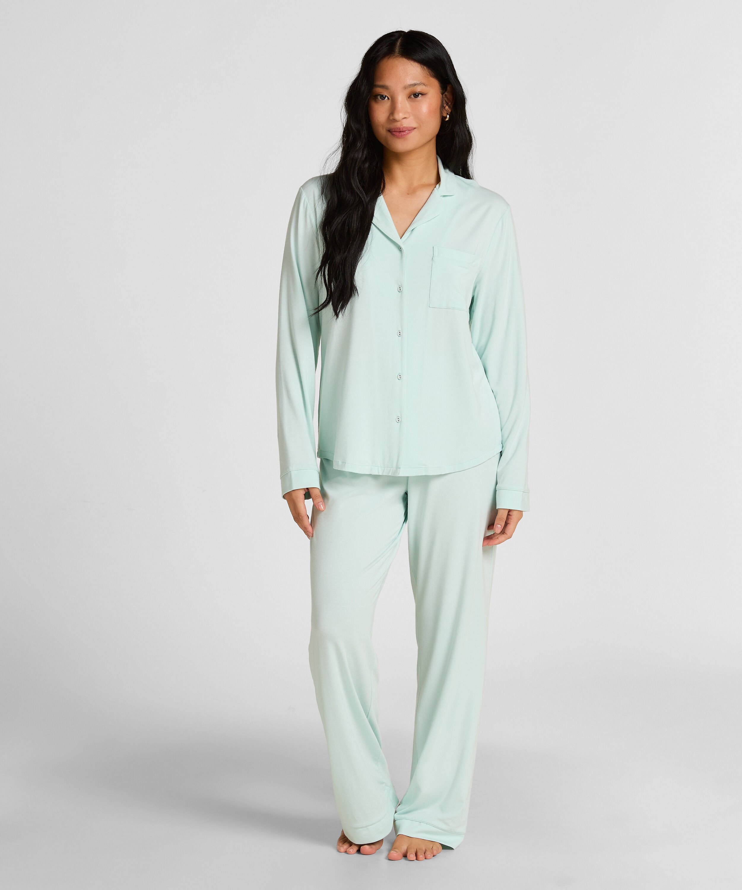 Langærmet jerseyjakke Essential