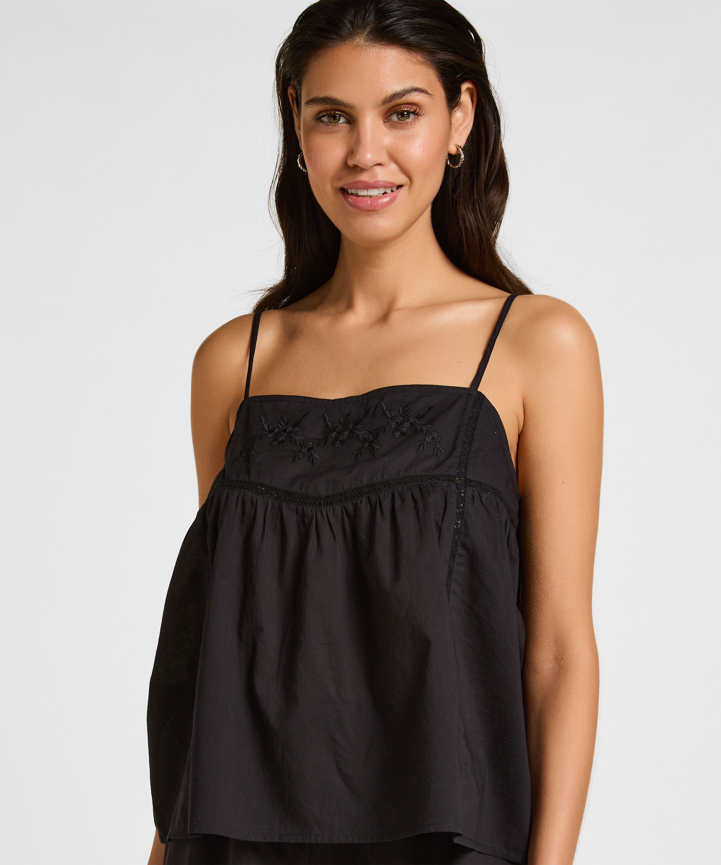 Pyjamas Cami, Sort