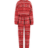 Flannel Fleece Onesie Fairisle, r&oslash;d