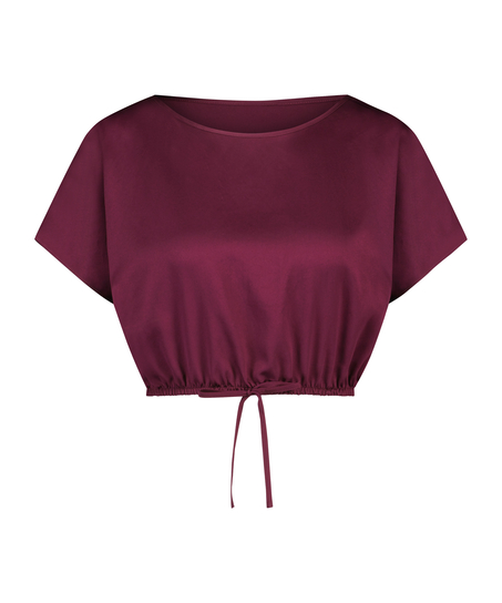 Cropped Top Satin, Lilla