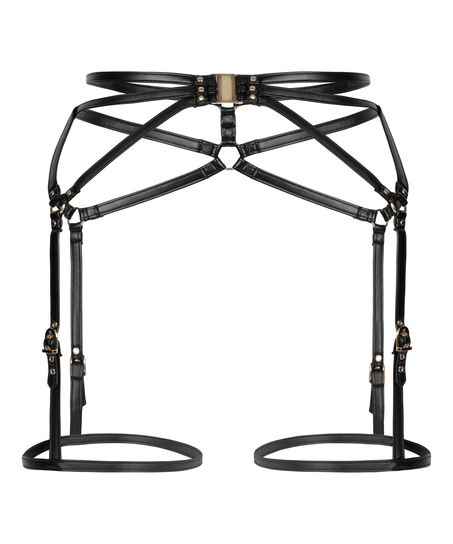 Hofteholder i kunstlæder, Sort