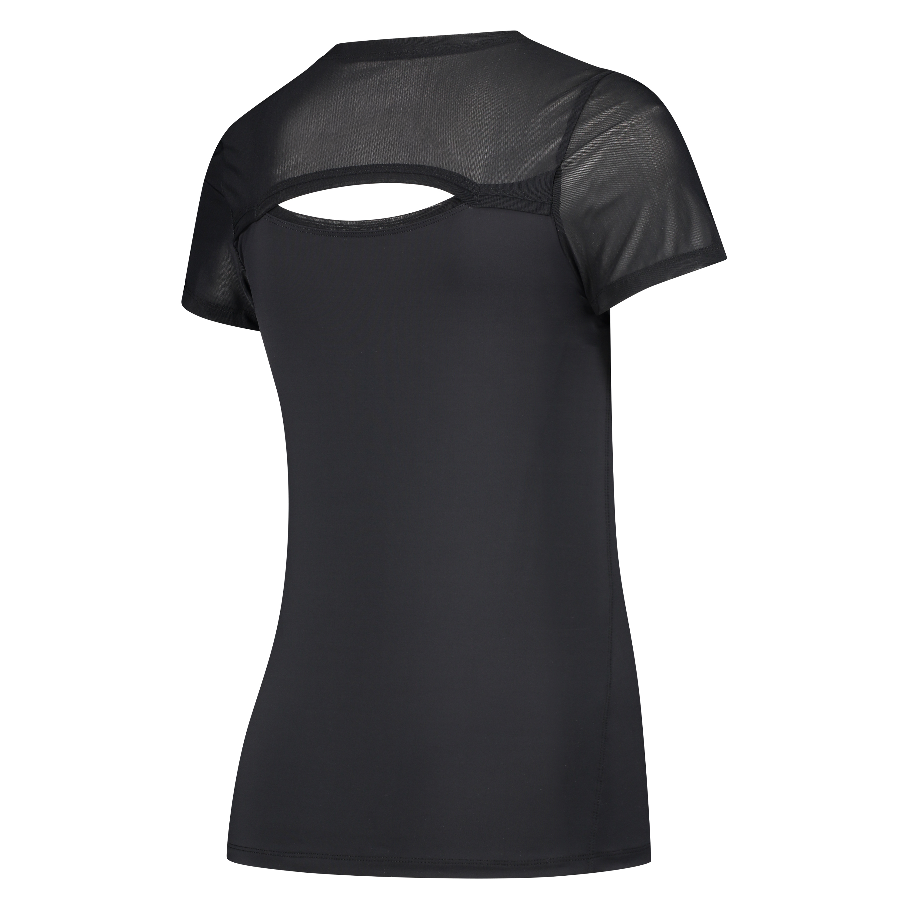 HKMX-sportsshirt med &aring;ben ryg, Sort, main