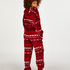 Flannel Fleece Onesie Fairisle, rød