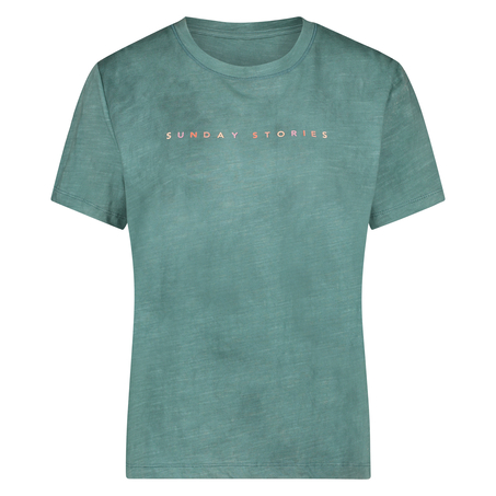 Kort&aelig;rmet pyjamastop, Gr&oslash;n