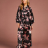 Kimono satin Bloom, Sort