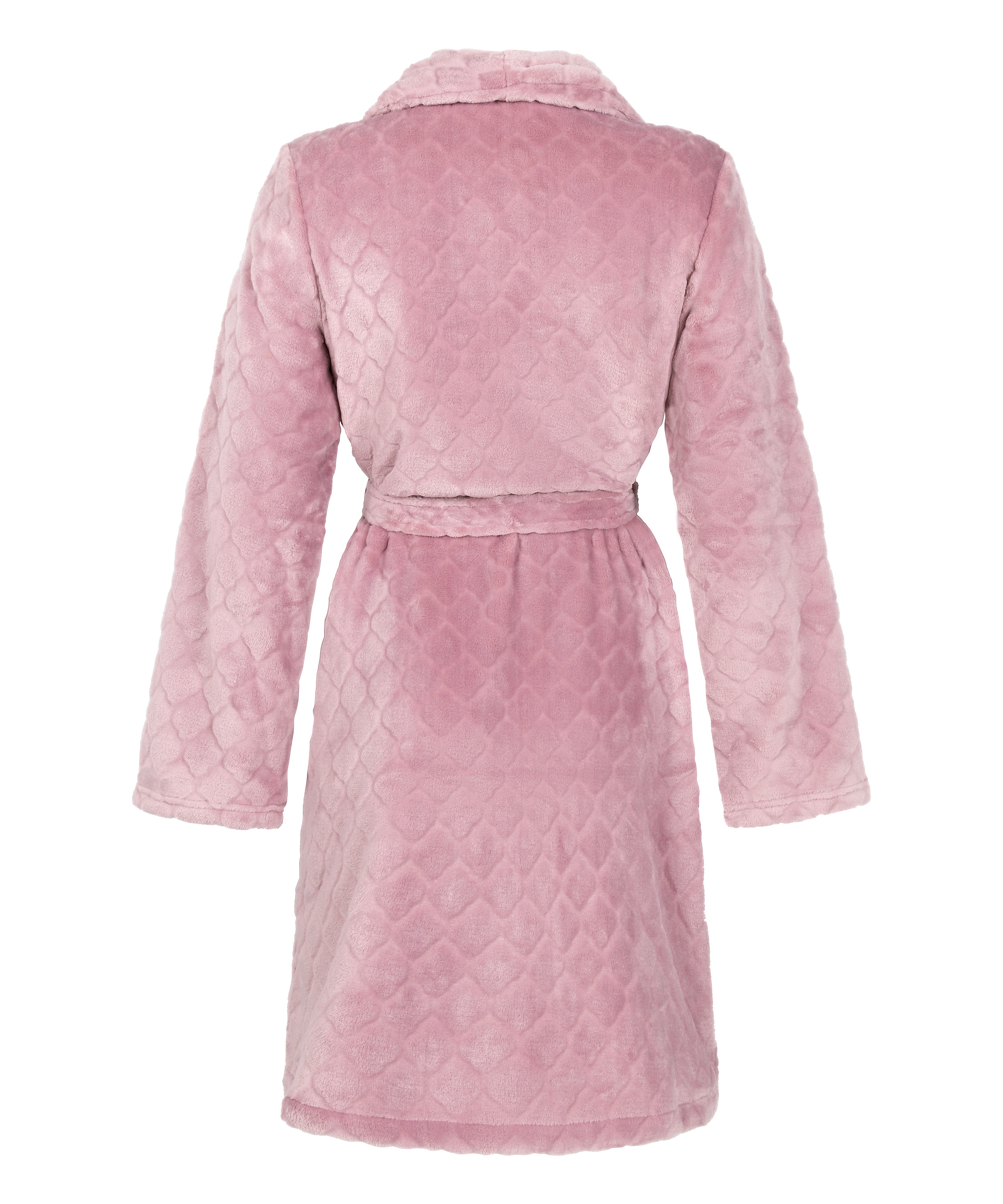 Kort fleece morgenk&aring;be, Lilla, main