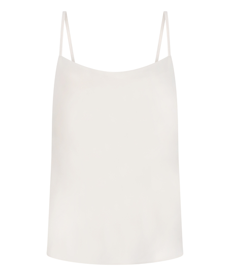 Cami Satin Minimal, Hvid